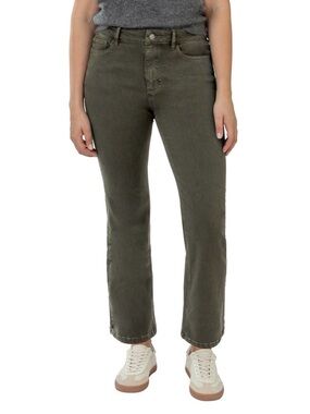 Well Worn Olive Straight-Leg Jeans